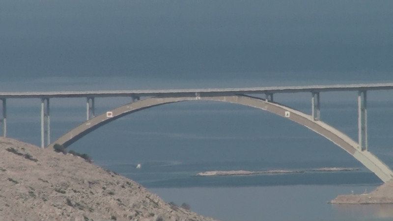 Bridge from mainland to the island of Krk