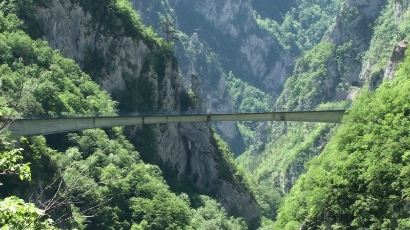 Bridge over Tara River,Piva Canyon,Montenegro