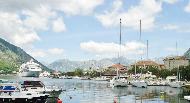 Kotor town marina