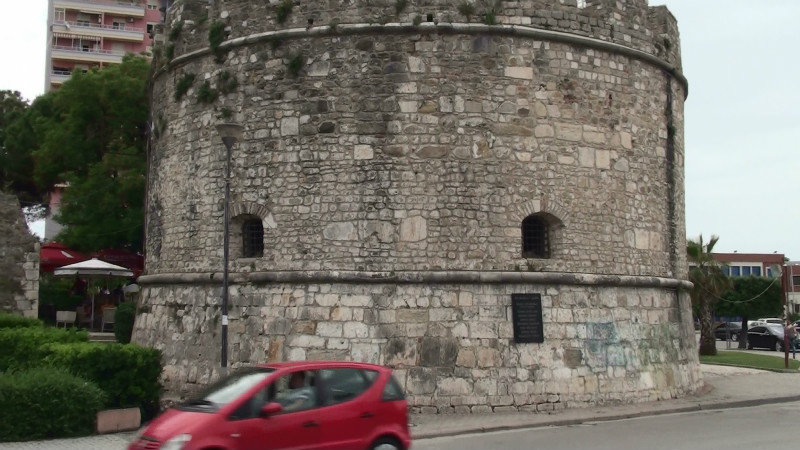 Venetian tower,the most complete part of the old city walls,Durres