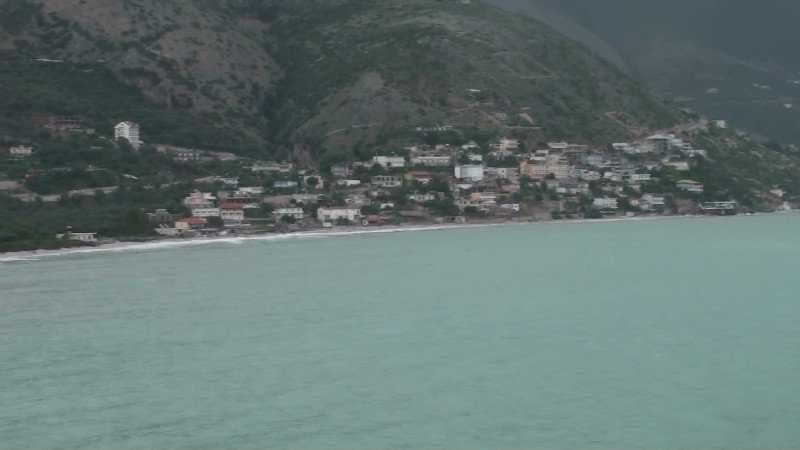 Town of Himare on the Albanian coast