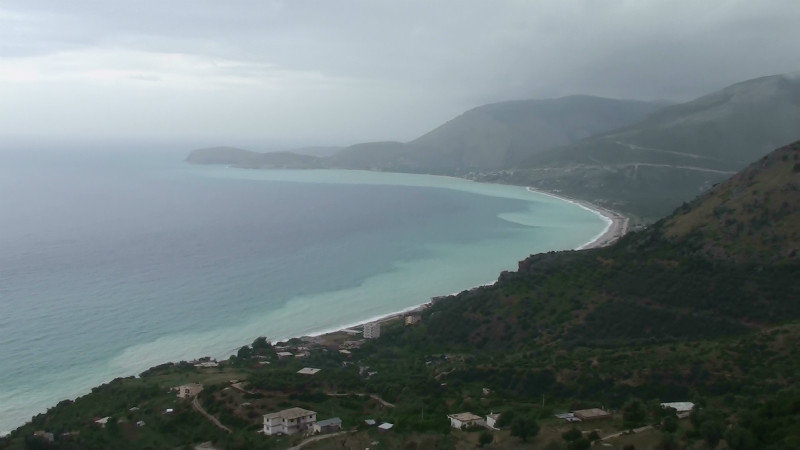 View north of the Albanian coast