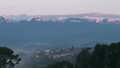 Sunrise on fresh snow,Marchevo,Bulgaria