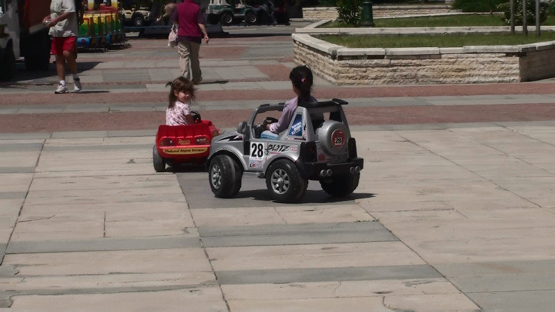 Battery powered cars,Plovdiv Mall.Would have loved to have Lachie with us!)