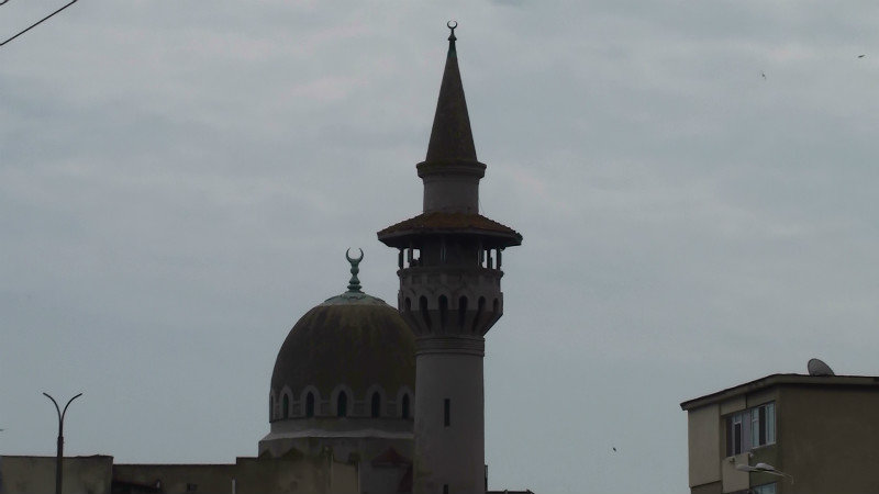 The minaret of the mosque we climbed