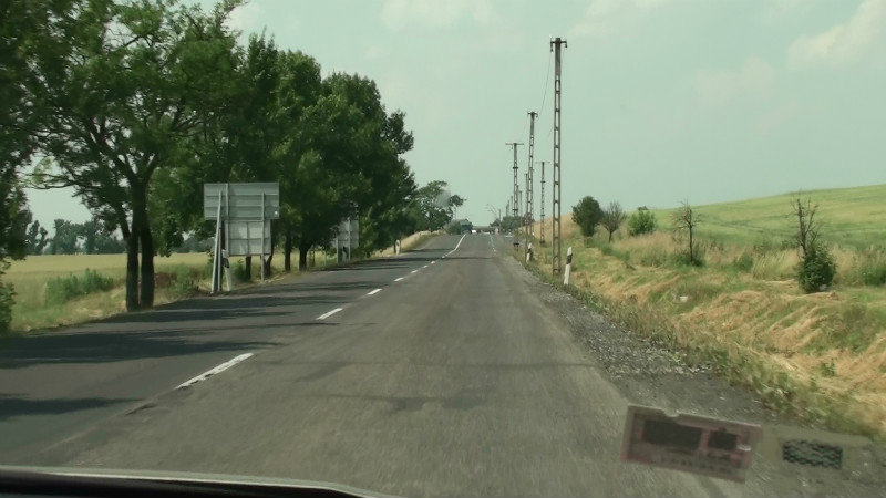 Approaching the Hungary/Slovakia border