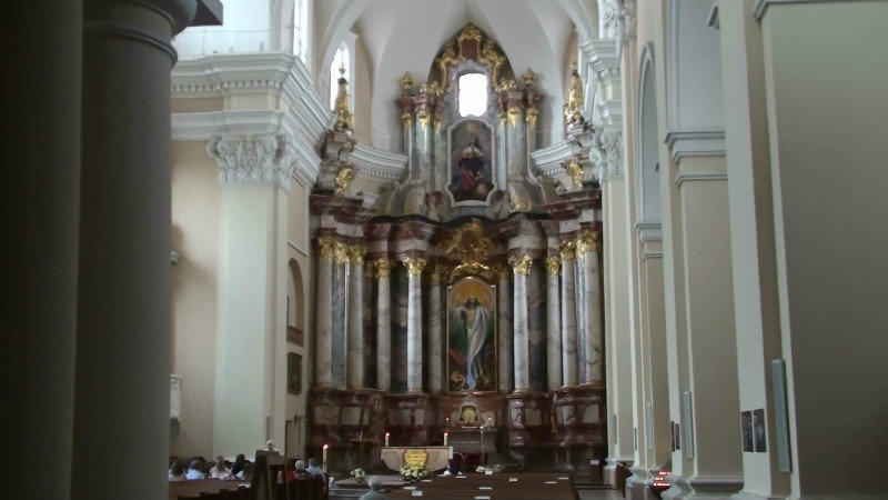 Interior All Saints church,Vilnius