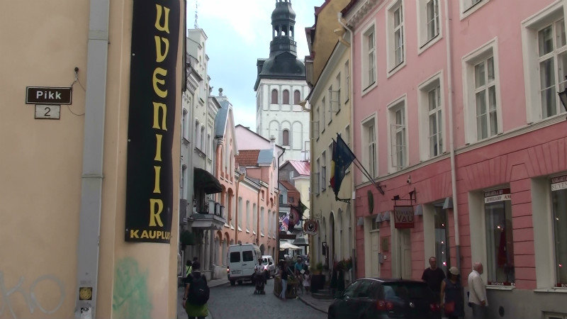 Cobbled streets,Old Town Tallinn