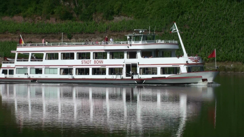 Afternoon cruise boat on the Mosel River