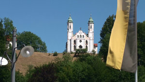 Church on the hill above Bad Tolz,Bavaria