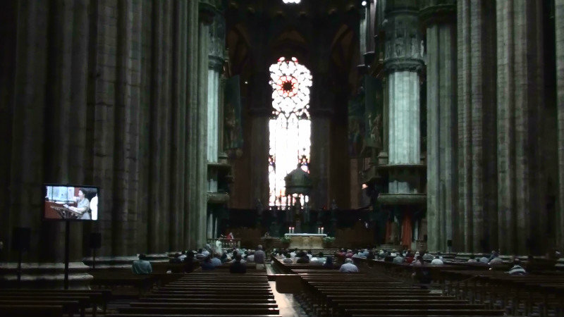 Sunday mass,Milan Duomo