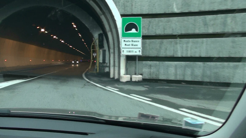 Here we go!Mont Blanc tunnel