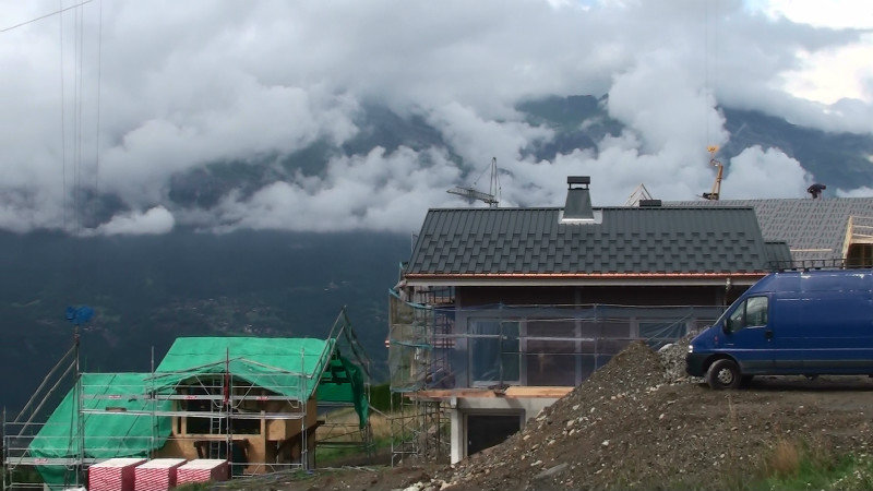 New houses being built above the hotel and on the trek to the forest.Best views in the world!