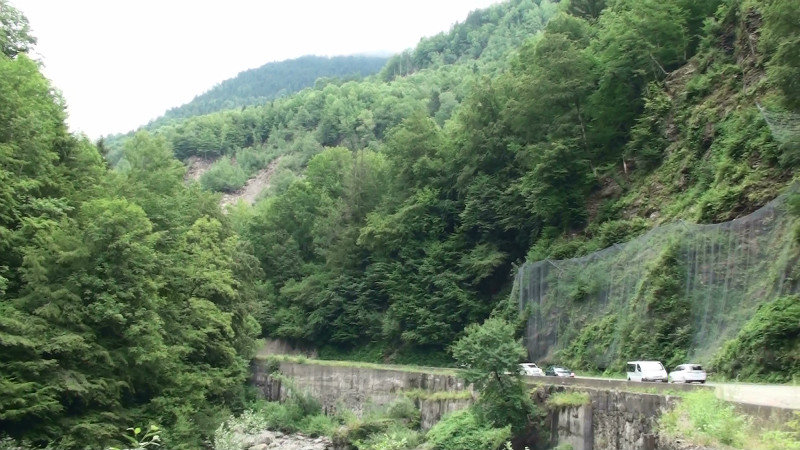 The end of the gorge coming down from Combloux
