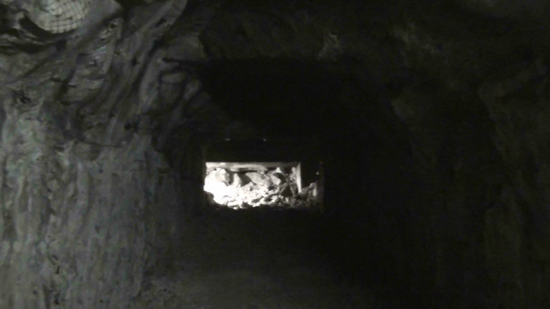 One of the uncompleted tunnels