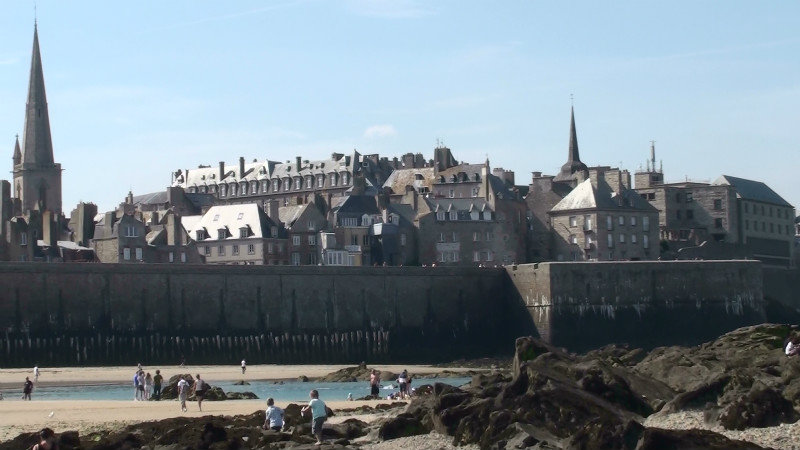 The fortified city walls of Saint-Malo