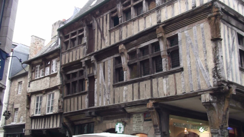 Half timbered building,Dinan