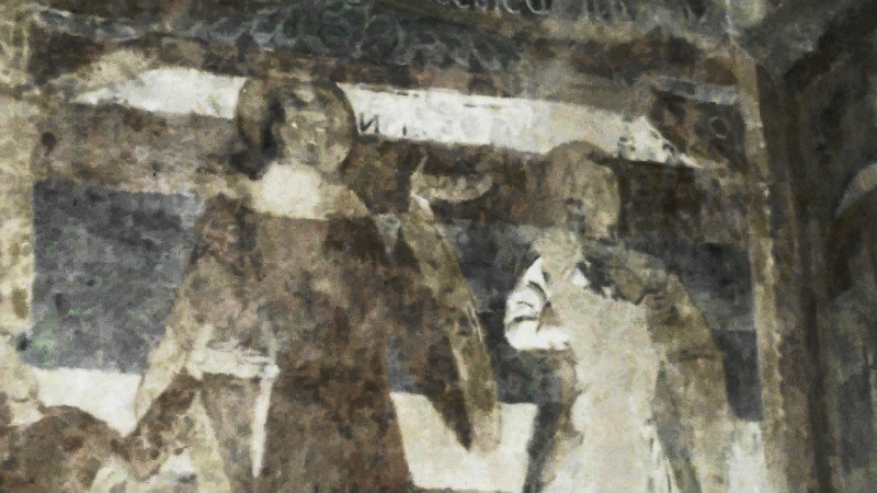 850 year old fresco,Les Salles Lavauguyon