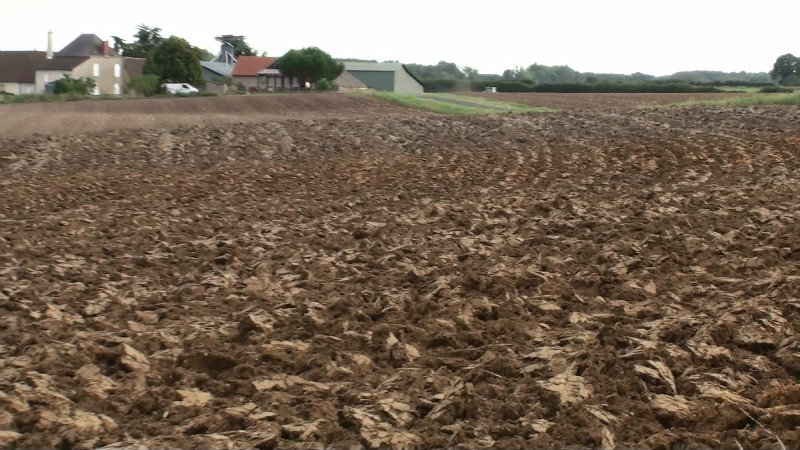 Ploughed field ready to be smoothed out