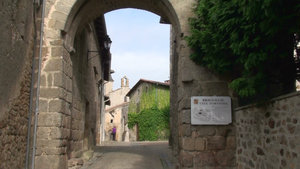 Arched entrance to fortified village