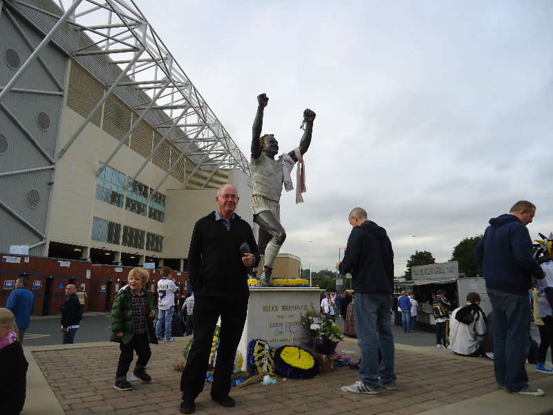GMB with 'my hero'Billy Bremner at Elland Rd Stadium,Leeds