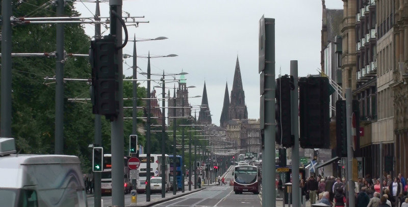 Princes Street complete,well almost,for the trams