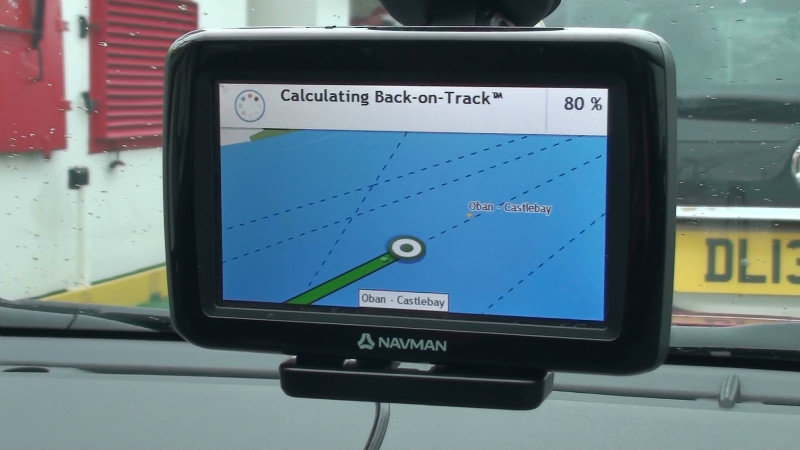 GPS had us correctly on the water