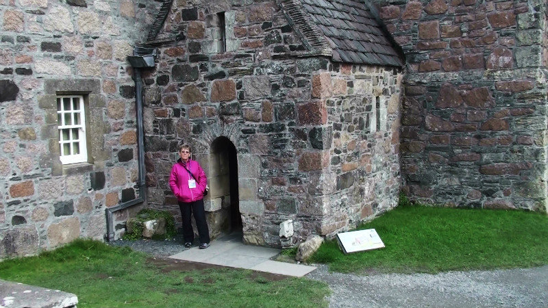 Some of St Columba's bones are buried inside this tiny chapel
