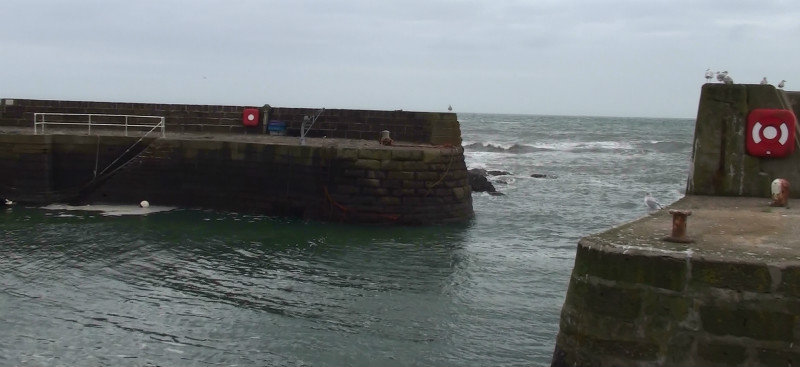 Fishing harbour entrance at Johnstown