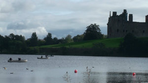 Fishermen on the loch,Linlithgow