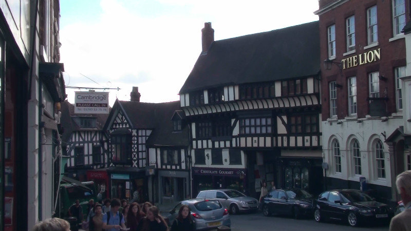 Half timbered buildings,Shrewsbury
