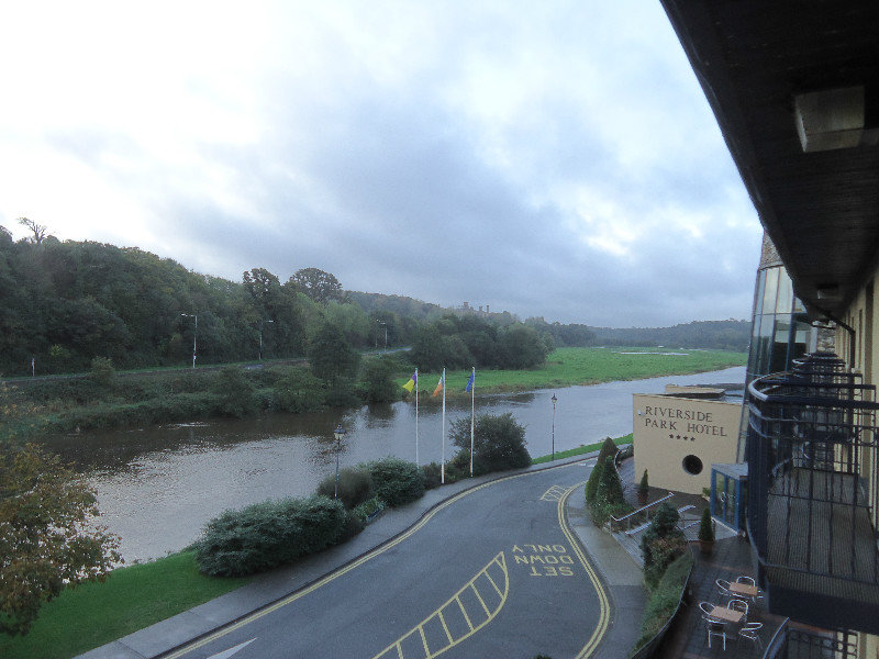 The view from our hotel room in Enniscorthy