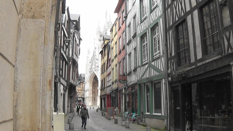 Timbered buildings,Rouen