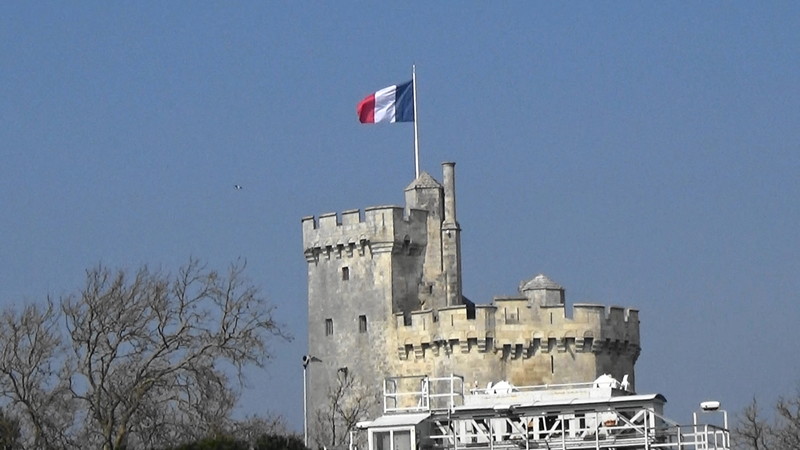 Tricolour flys proudly La Rochelle