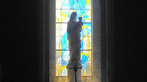 Madonna and child,Salles-sur-Mer church