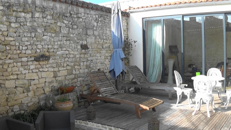 The courtyard of apartment,Salles-sur-Mer