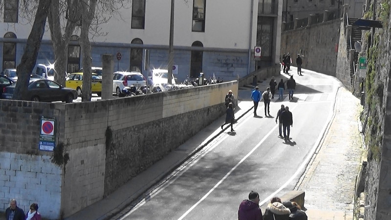 The street where the bull run starts,Pamplona