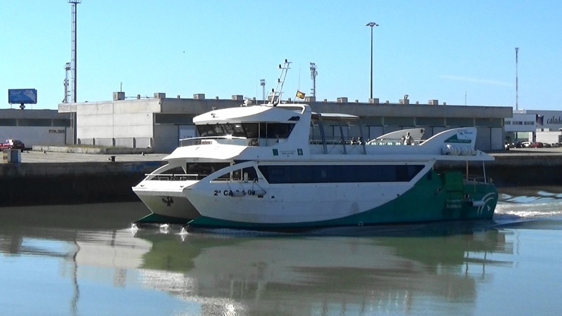 Our ferry to Cadiz arrives