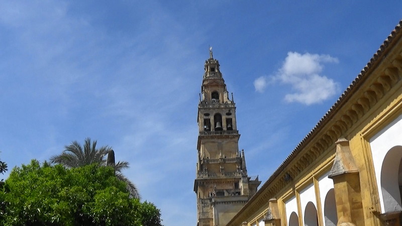 The minaret of the mosque was converted to a bell tower