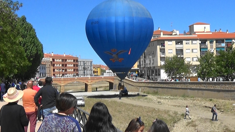 Tethered hot air ballon,Guadix