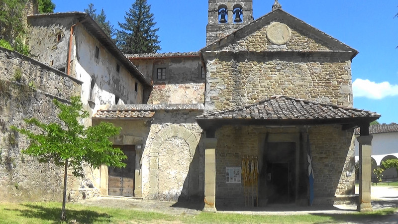 The 15th century church Sanctuary Santa Maria Delle Grazie near Stia