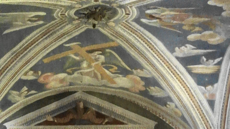 Frescoes on the ceiling,Belgirate church