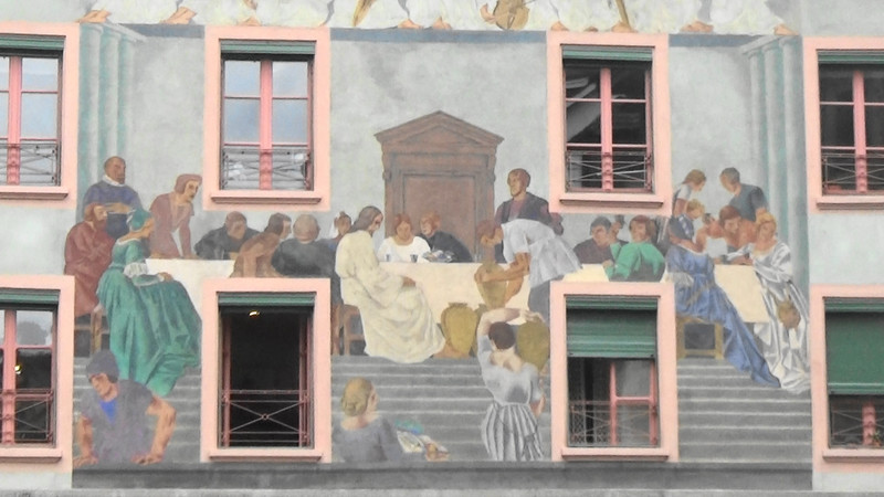 Painted wall,Old City Lucerne