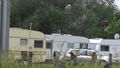 Gypsy caravans just inside Swiss border with Liechtenstein