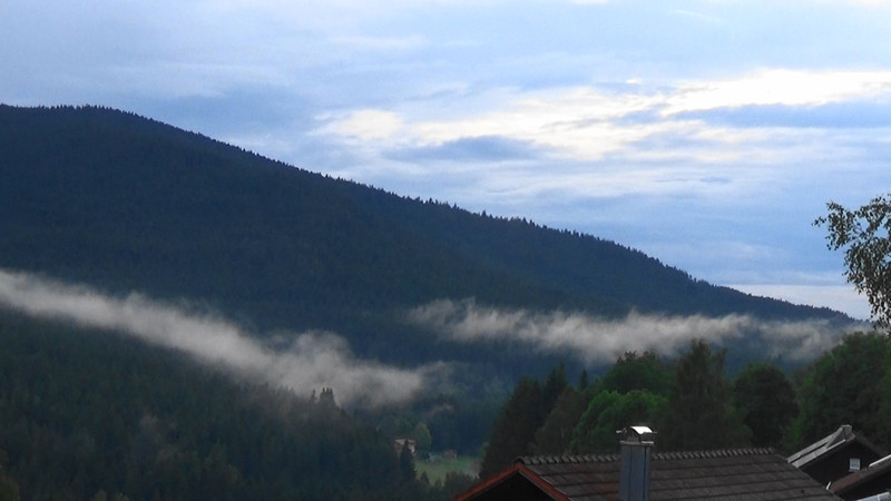 The rain had stopped by the time we arrived in Lohberg.All that was left were a couple of clouds