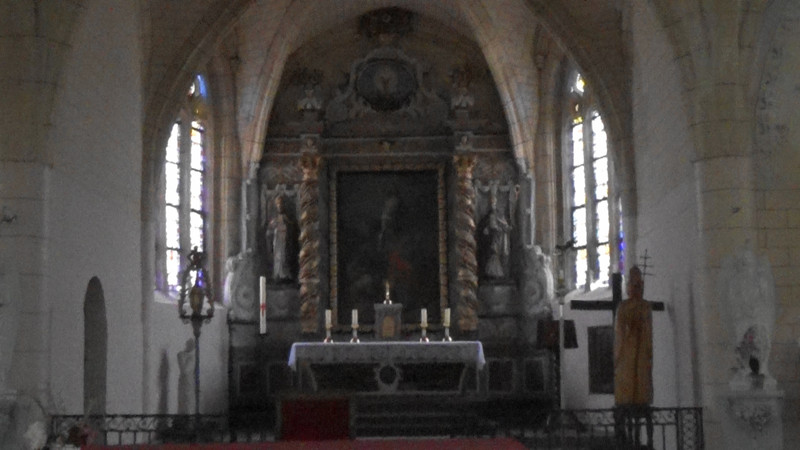 Interior of church,Dommartin le St Pere
