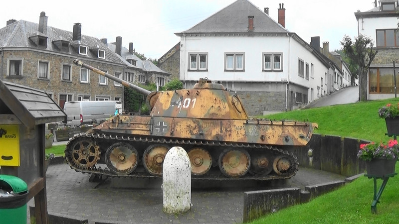 German tank relic at Houffalize