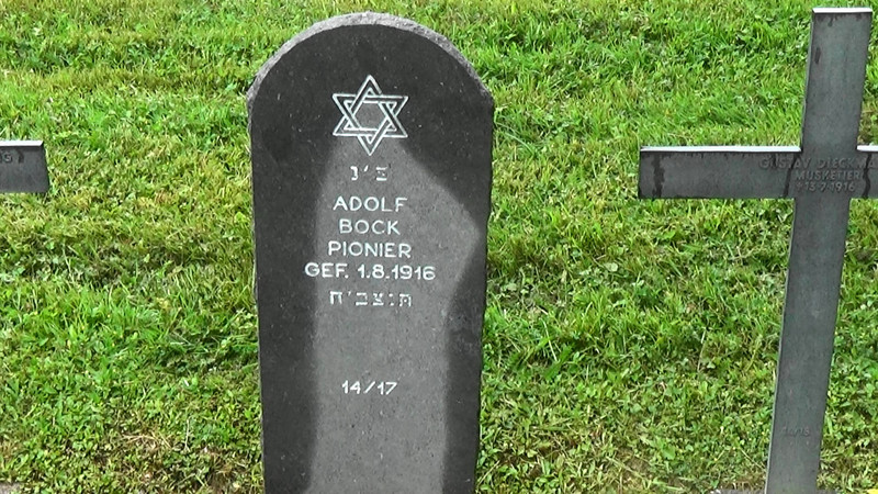 Headstone for Jewish soldier in German army 1916