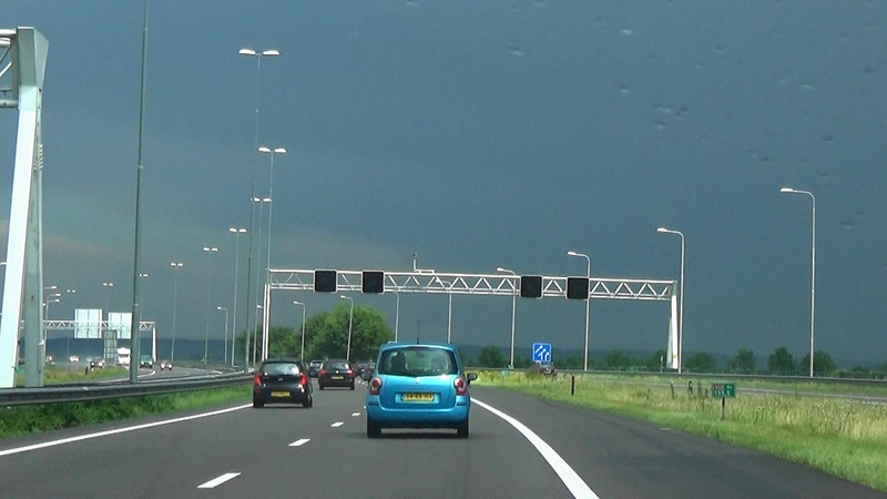 Looking a little rainy ahead as we approach Zwolle
