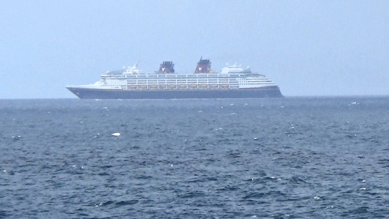 Disney cruise boat at sea